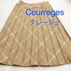 最終お値下げ　クレージュ courrèges プリーツ フレアスカート 美品のサムネイル