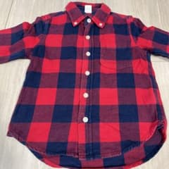 値下げ中　babyGap⭐︎長袖　ネルシャツ　105のサムネイル