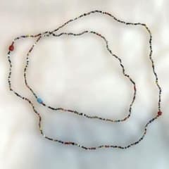 ハンドメイド　インド製マルチカラー ビーズネックレス ロングタイプのサムネイル