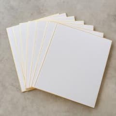 小色紙 6枚セット 金縁 画線 書道 アートのサムネイル