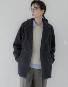 【美品】crewre マイルドシャギーウールPコート　navy size3 美品】crewre マイルドシャギーウールPコート navy size3 - メルカリ