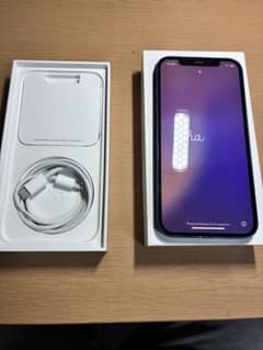 Apple iPhone 12 青色 本体 充電ケーブル付き - メルカリ