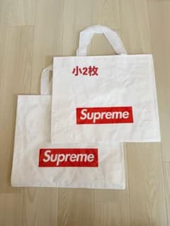Supreme トートバッグ ホワイト 2枚セット - メルカリ