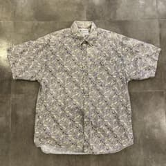 古着 コロンビア USA 魚 柄シャツ