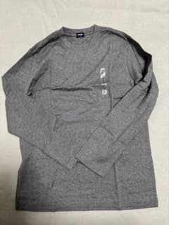 UNIQLO ダンボ 刺繍 長袖カットソー グレー Mのサムネイル