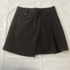 SHEIN ブラック プリーツ ミニスカート キュロットのサムネイル