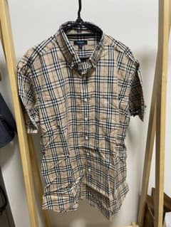 BURBERRY チェック柄 半袖シャツ Lサイズのサムネイル
