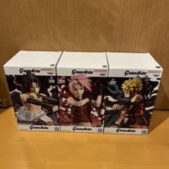 NARUTO Grandista フィギュア ナルト サスケ サクラ 3種セット NARUTO-ナルト- 疾風伝 Grandista-HARUNO SAKURA ＆ UCHIHA SASUKE