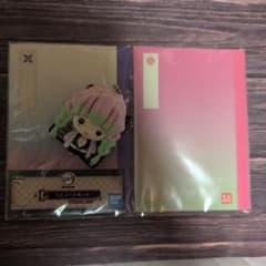 미사용 귀멸의 칼날 유라유라 마스코트 甘露寺 蜜璃 미니 노트 세트