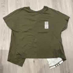 美品　アディダス　adidas オリーブ　カーキ　2way Tシャツ 春夏のサムネイル