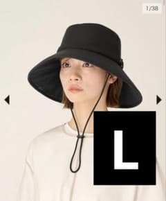 定価10,780円 サンバリア ウィンドハット L ブラック ストラップ 付