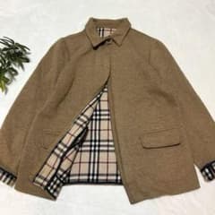 Burberry ウールジャケット コート ブルゾン ベージュ ノバチェック48