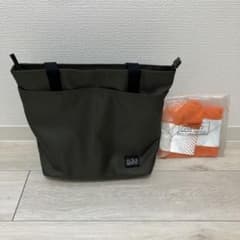 BROMPTON トートバッグ カーキ レインカバー付き - メルカリ