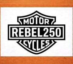 2枚組 レブル250(排気量変更可能)カッティングステッカー 14×11cmのサムネイル