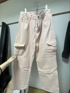 ピンク カーゴパンツ ワイドパンツのサムネイル