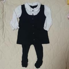 最終値下げ 黒ワンピース レギンスつきのサムネイル