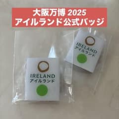 万博 Osaka EXPO 2025 アイルランド ピンバッジと　シル RARE 2025大阪万博 アイルランドパビリオン バッジ 万博記念品 EXPO2025