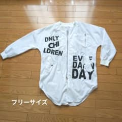 MA-1 ロング丈 ジャケット ホワイト ロゴのサムネイル