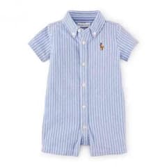美品‼︎【ラルフローレン】男の子 マルチポニー・ストライプショートオール/9Mのサムネイル