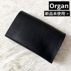 新品✨Organ オルガン コンパクト 二つ折り財布 ダブルホック 黒