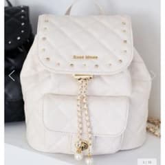 ロゼミューズ ♡ Quilting bijou backpack アイボリー - メルカリ