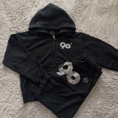 9090 girl 90 Logo Glitter Sweat 2点セットのサムネイル