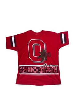 【90s/USA製】SALEM オハイオ州立大 Tシャツ BUCKEYES 赤のサムネイル