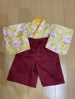 ベビー袴　70〜80 七五三(付き添い）で一回使用のサムネイル