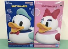 ドナルド　デイジー　おふろでSOFVIMATES　アヒル　フィギュア