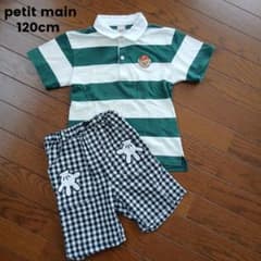 ❁petit main❁ハーフパンツ ポロシャツ セットのサムネイル