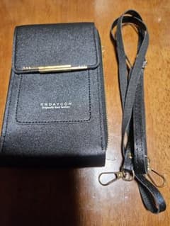 ENDAYCON スマホショルダーバッグ ブラック
