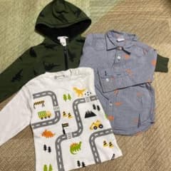 恐竜コーデ3点セット　90cm    H&Mのサムネイル