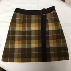 美品！！エフデ☆チェックスカートのサムネイル