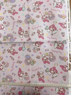 マイメロ ピアノちゃん ピンク レア 2015 生地 布 - 3