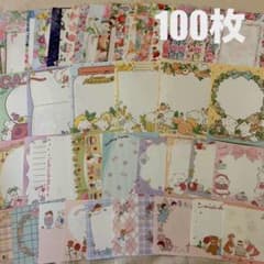 100枚 バラメモ +シール メモ帳 まとめ売り おすそ分け 海外 韓国