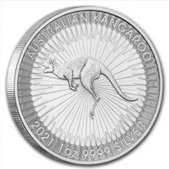 2021年 オーストラリアンカンガルー銀貨 1ドル 1オンス クリア