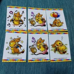 ピカチュウ ステッカー 6枚セット
