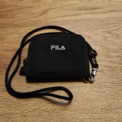 FILA フィラ キッズ 財布 ネックストラップ付き ブラックのサムネイル