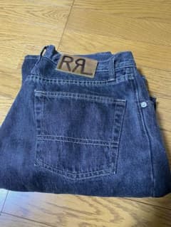 90年代 RRL ダブルアールエル ブラックデニムパンツ　USA製のサムネイル