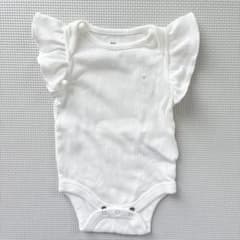 Baby Gap フリル ロンパース ホワイトのサムネイル