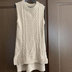 a.g.plus ロング丈ニット　ベストのサムネイル