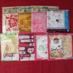 이치 반 쿠지 커비, LOTTE, 냥코 선생님 타월 아소트, 냅킨 총 8 장