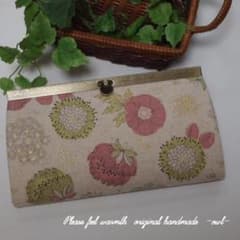 長財布　ハンドメイド　北欧調　ナチュラルのサムネイル