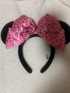 Minnie Mouse Headband, Pink, Leopard Print