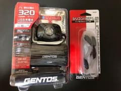 GENTOS ヘッドライト GT-505R 320ルーメン シリコンバンド付きのサムネイル