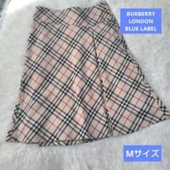 美品】BURBERRY バーバリーブルーレーベル ノバチェック フレア