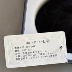 HairDre ヘアドレ L② 人毛100%ウィッグ ダークブラウン黒茶 - メルカリ