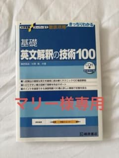 基礎英文解釈の技術100のサムネイル
