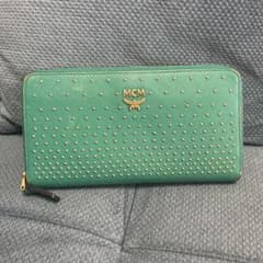 MCM グリーン 長財布 MCM 長財布 ウォレット 緑 グリーン 傷あり - メルカリ