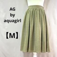AGbyaquagir アイレットレース フレアスカート カーキ レディース Mのサムネイル